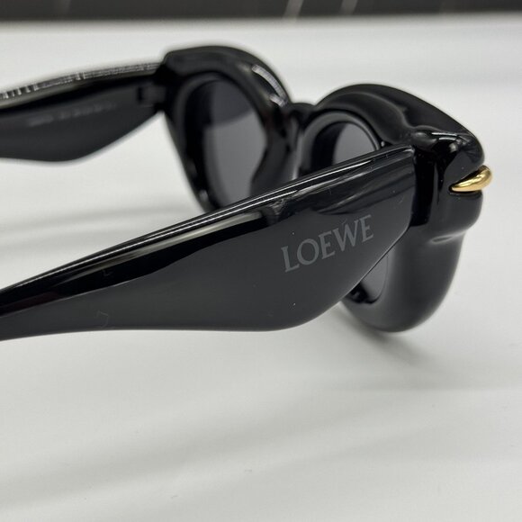 NEW LOEWE LW40118I 01A WOMEN SUNGLASSES BLACK LOEWE EYEWEAR - Picture 5 of 12
